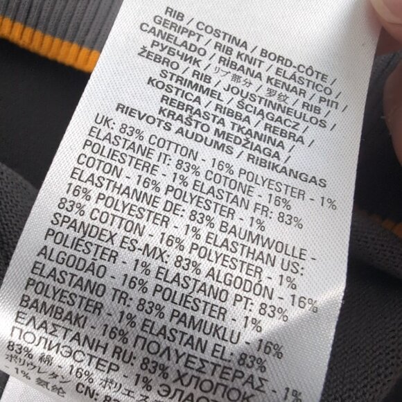 Diesel Men's Gray/Yellow/Gold VNeck Sweater Pullover Embroidered Logo, Medium - Picture 6 of 9